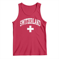 Switzerland Flag Vintage Tank Top Swiss Retro Vintage