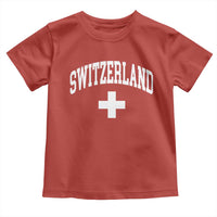Switzerland Flag Vintage Toddler T Shirt Swiss Retro Vintage