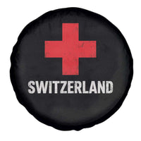 Vintage Retro Switzerland Fan Spare Tire Cover Swiss Cross Flag