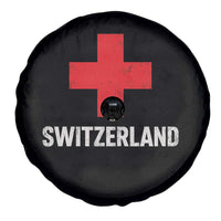 Vintage Retro Switzerland Fan Spare Tire Cover Swiss Cross Flag