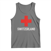 Vintage Retro Switzerland Fan Tank Top Swiss Cross Flag