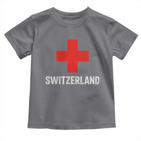 Vintage Retro Switzerland Fan Toddler T Shirt Swiss Cross Flag
