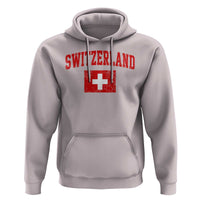 Switzerland Fan Hoodie Vintage Retro Swiss Cross Flag
