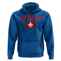 Switzerland Fan Hoodie Vintage Retro Swiss Cross Flag