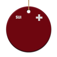 Switzerland Ceramic Ornament Retro Swiss Flag
