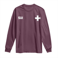 Switzerland Long Sleeve Shirt Retro Swiss Flag