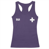 Switzerland Racerback Tank Top Retro Swiss Flag