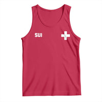 Switzerland Tank Top Retro Swiss Flag