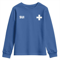 Switzerland Youth Sweatshirt Retro Swiss Flag