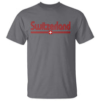 Switzerland Fan Retro Vintage Flag T Shirt