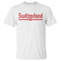 Switzerland Fan Retro Vintage Flag T Shirt