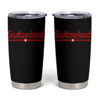Switzerland Fan Retro Vintage Flag Tumbler Cup
