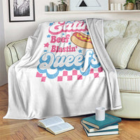 Hotdog Eatin Beef Blastin Queefs Inappropriate Throw Blanket Retro Groovy Hotdog Meme Funny Cringe Offensive Humor