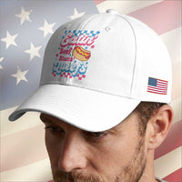 Hotdog Eatin Beef Blastin Queefs Inappropriate Baseball Cap Retro Groovy Hotdog Meme Funny Cringe Offensive Humor