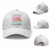 Hotdog Eatin Beef Blastin Queefs Inappropriate Baseball Cap Retro Groovy Hotdog Meme Funny Cringe Offensive Humor