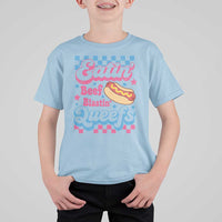 Hotdog Eatin Beef Blastin Queefs Inappropriate T Shirt For Kid Retro Groovy Hotdog Meme Funny Cringe Offensive Humor