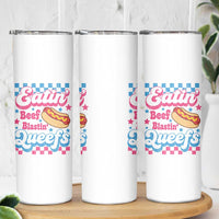 Hotdog Eatin Beef Blastin Queefs Inappropriate Skinny Tumbler Retro Groovy Hotdog Meme Funny Cringe Offensive Humor