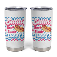 Hotdog Eatin Beef Blastin Queefs Inappropriate Tumbler Cup Retro Groovy Hotdog Meme Funny Cringe Offensive Humor