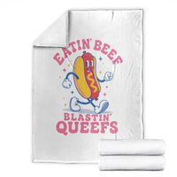 Hotdog Eatin Beef Blastin Queefs Inappropriate Throw Blanket Funny Cringe Offensive Humor