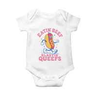 Hotdog Eatin Beef Blastin Queefs Inappropriate Baby Onesie Funny Cringe Offensive Humor