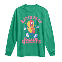 Hotdog Eatin Beef Blastin Queefs Inappropriate Long Sleeve Shirt Funny Cringe Offensive Humor