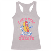 Hotdog Eatin Beef Blastin Queefs Inappropriate Racerback Tank Top Funny Cringe Offensive Humor