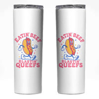 Hotdog Eatin Beef Blastin Queefs Inappropriate Skinny Tumbler Funny Cringe Offensive Humor
