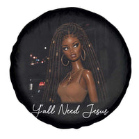 Need-Jesus Sarcastic Afro Doll Meme Funny Saying Christian Spare Tire Cover Black Girl African Pride