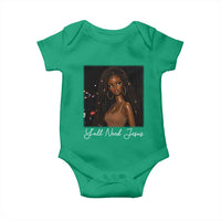 Need-Jesus Sarcastic Afro Doll Meme Funny Saying Christian Baby Onesie Black Girl African Pride