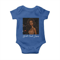 Need-Jesus Sarcastic Afro Doll Meme Funny Saying Christian Baby Onesie Black Girl African Pride