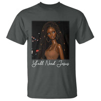 Need-Jesus Sarcastic Afro Doll Meme Funny Saying Christian T Shirt Black Girl African Pride