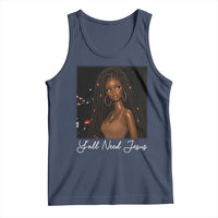 Need-Jesus Sarcastic Afro Doll Meme Funny Saying Christian Tank Top Black Girl African Pride