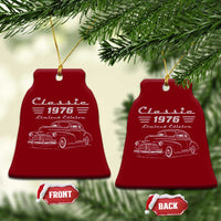 50th Birthday Ceramic Ornament Vintage Retro Car Classic 1976 50 Year Old Gift