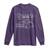 50th Birthday Long Sleeve Shirt Vintage Retro Car Classic 1976 50 Year Old Gift