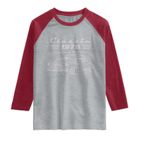 50th Birthday Raglan Shirt Vintage Retro Car Classic 1976 50 Year Old Gift