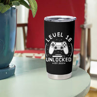 Level 16 Unlocked Video Gamer 16th Birthday Gift Tumbler Cup Vintage 2010 16 Year Old Gift