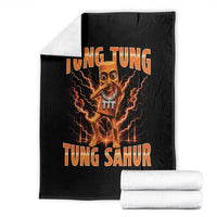 Tung Tung Tung Sahur is Calling Scuba Dance Meme Throw Blanket Italian Brainrot
