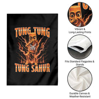 Tung Tung Tung Sahur is Calling Scuba Dance Meme Garden Flag Italian Brainrot