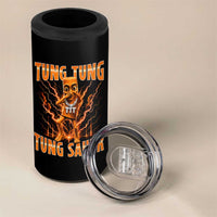 Tung Tung Tung Sahur is Calling Scuba Dance Meme 4 in 1 Can Cooler Tumbler Italian Brainrot