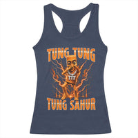 Tung Tung Tung Sahur is Calling Scuba Dance Meme Racerback Tank Top Italian Brainrot