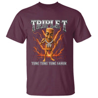 Triple T Tung Tung Tung Sahur Brainrot Meme T Shirt