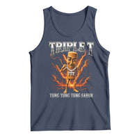 Triple T Tung Tung Tung Sahur Brainrot Meme Tank Top