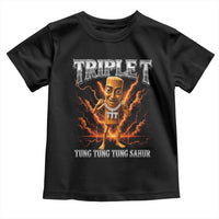 Triple T Tung Tung Tung Sahur Brainrot Meme Toddler T Shirt