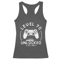 Level 70 Unlocked Video Gamer 70th Birthday Gift Racerback Tank Top Vintage 1956 70 Year Old Gift