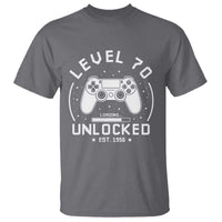 Level 70 Unlocked Video Gamer 70th Birthday Gift T Shirt Vintage 1956 70 Year Old Gift