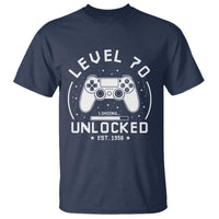 Level 70 Unlocked Video Gamer 70th Birthday Gift T Shirt Vintage 1956 70 Year Old Gift