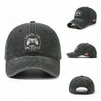 Level 50 Unlocked Video Gamer 50th Birthday Gift Washed Cotton Baseball Cap Vintage 1976 50 Year Old Gift