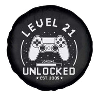 Level 21 Unlocked Video Gamer 21st Birthday Gift Spare Tire Cover Vintage 2005 21 Year Old Gift