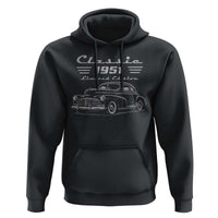 75th Birthday Hoodie Vintage Retro Car Classic 1951 75 Year Old Gift