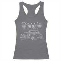 75th Birthday Racerback Tank Top Vintage Retro Car Classic 1951 75 Year Old Gift